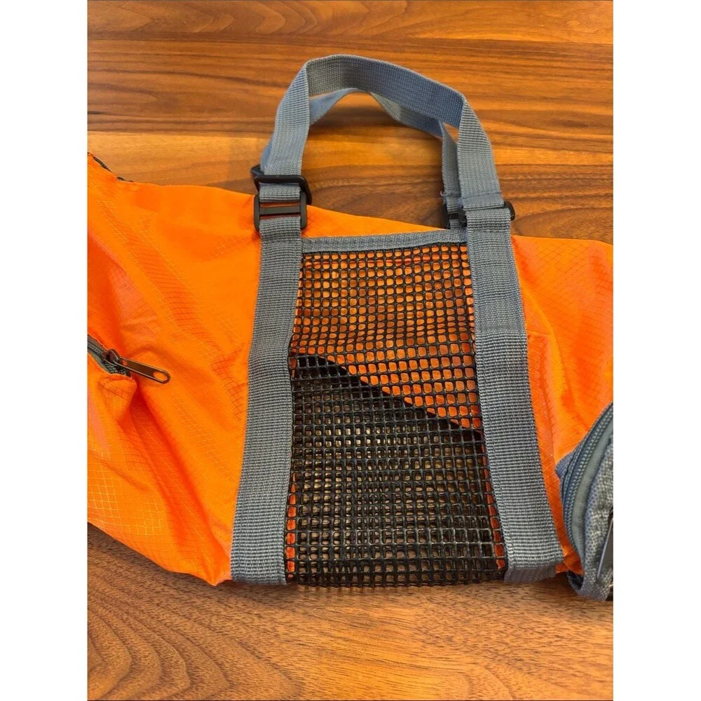 Hello Mow & Wow Orange and Mesh Animal Dog Cat Transport Travel Grooming Bag